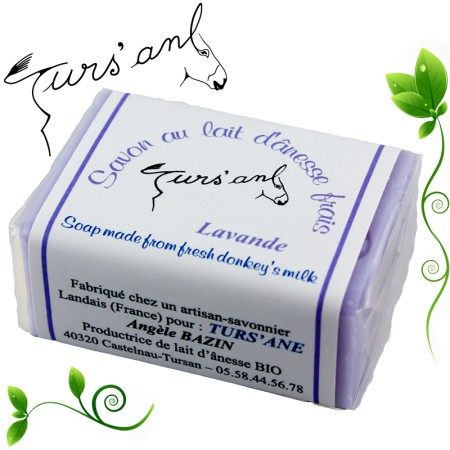 Ce savon au lait frais d'ânesse bio lavande contribuera à calmer vos irritations.