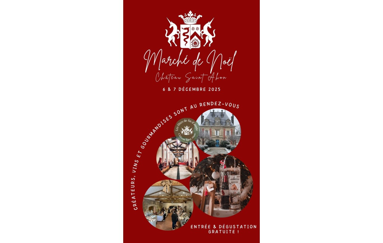 TURS'ANE au Marché de Noël du Château de Saint Ahon à Blanquefort (Gironde) les 6 et 7 décembre 2025